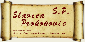 Slavica Prokopović vizit kartica